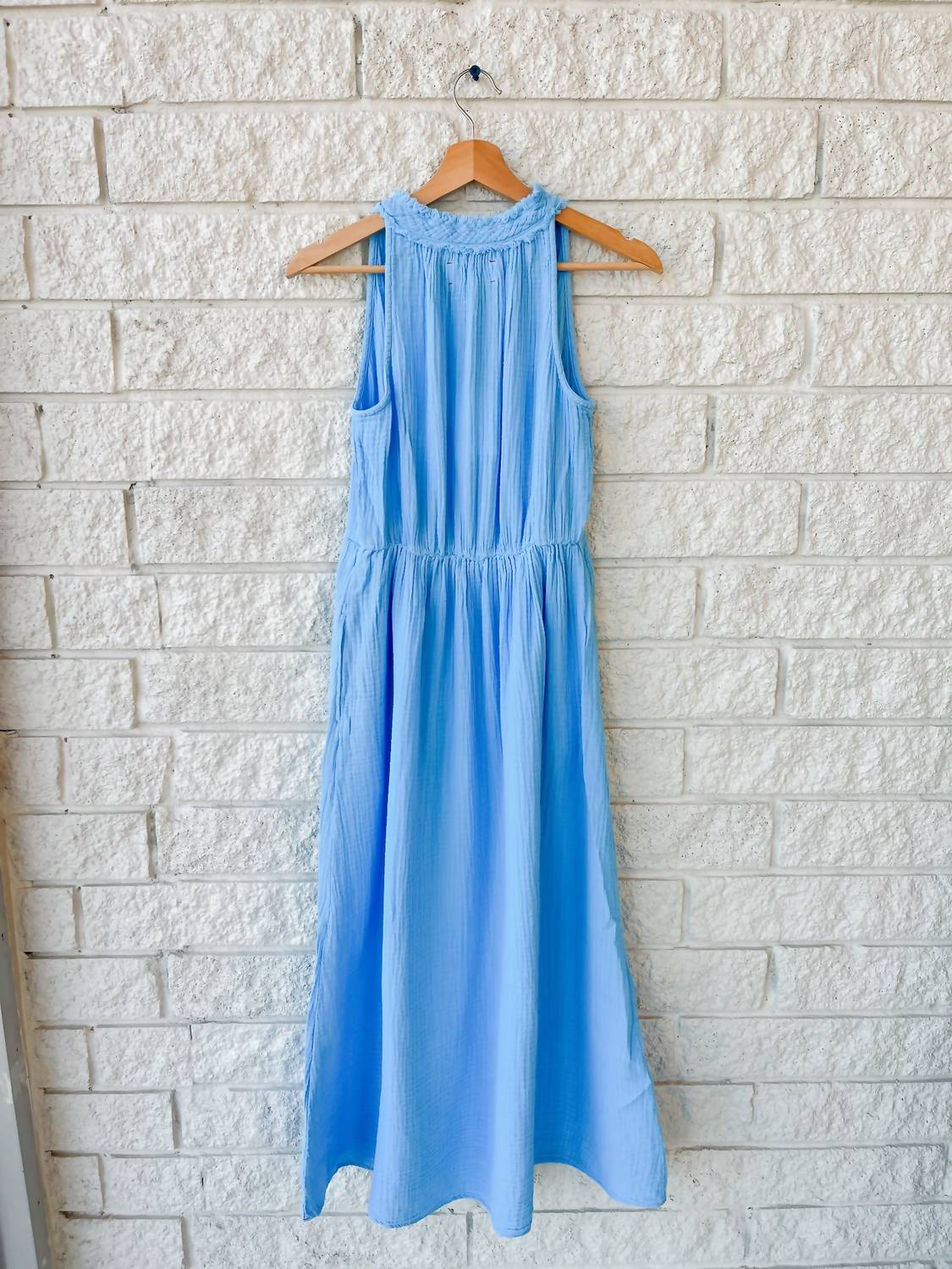 Xirena - Liza Dress - blue - clothing - cotton