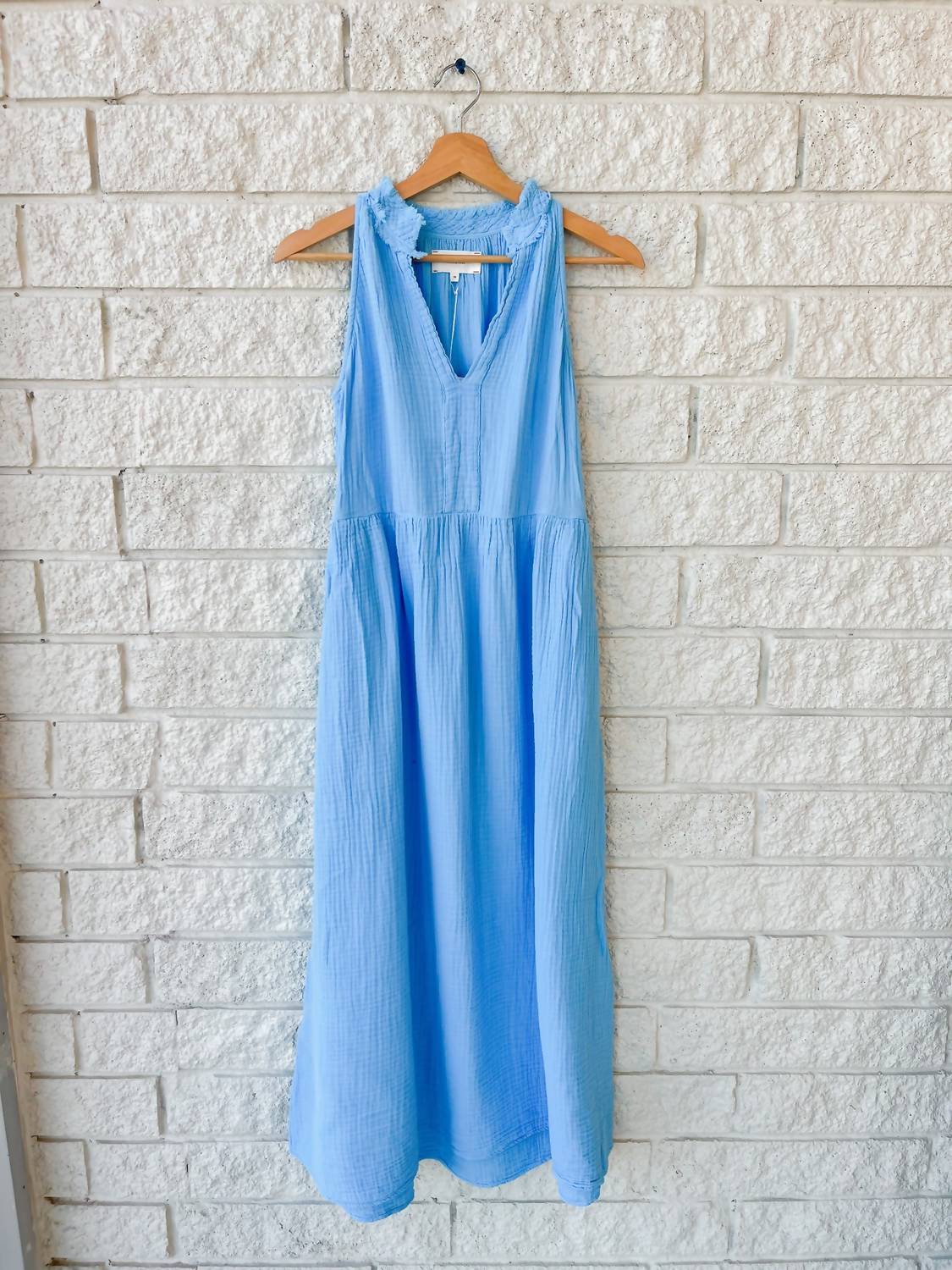 Xirena - Liza Dress - blue - clothing - cotton