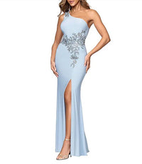 Xscape - Long Formal One Shoulder Dress