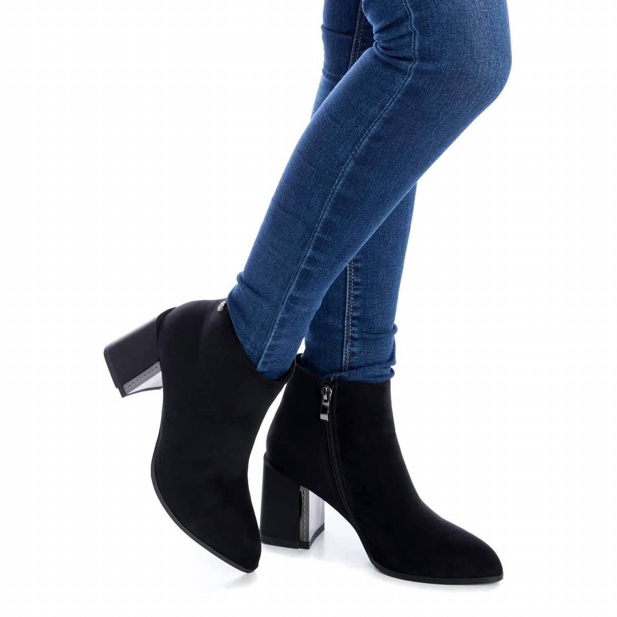 Xti - Women's Suede Dress Booties