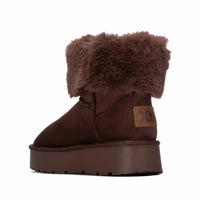 Xti - Women’s Suede Platform Ankle Booties