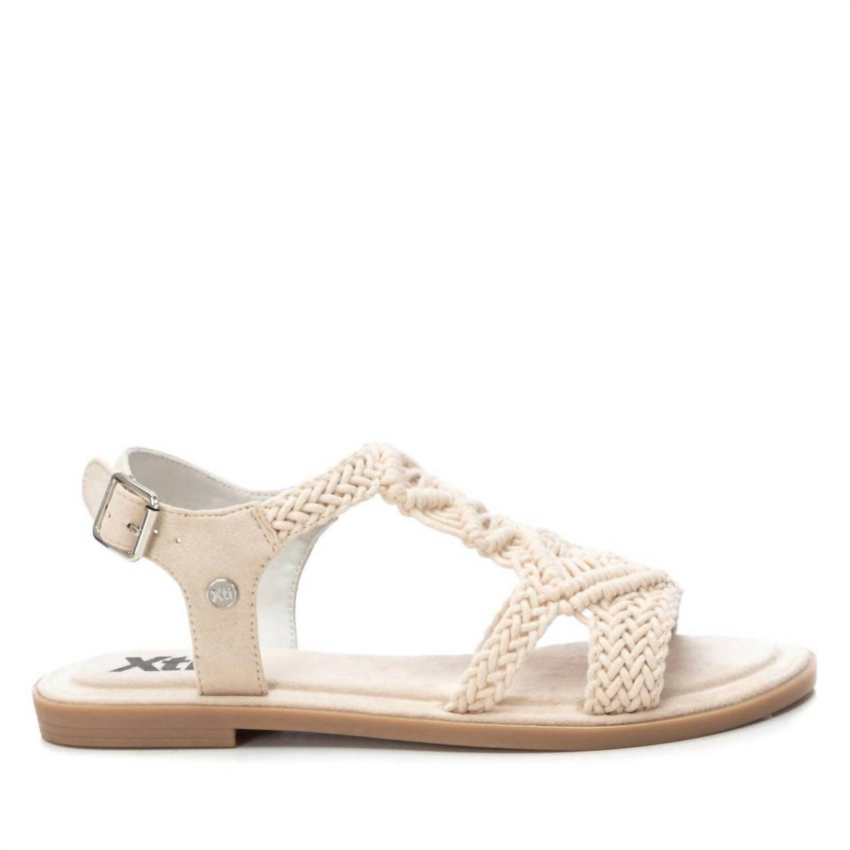 Xti - Women's Braided Strap Flat Sandals