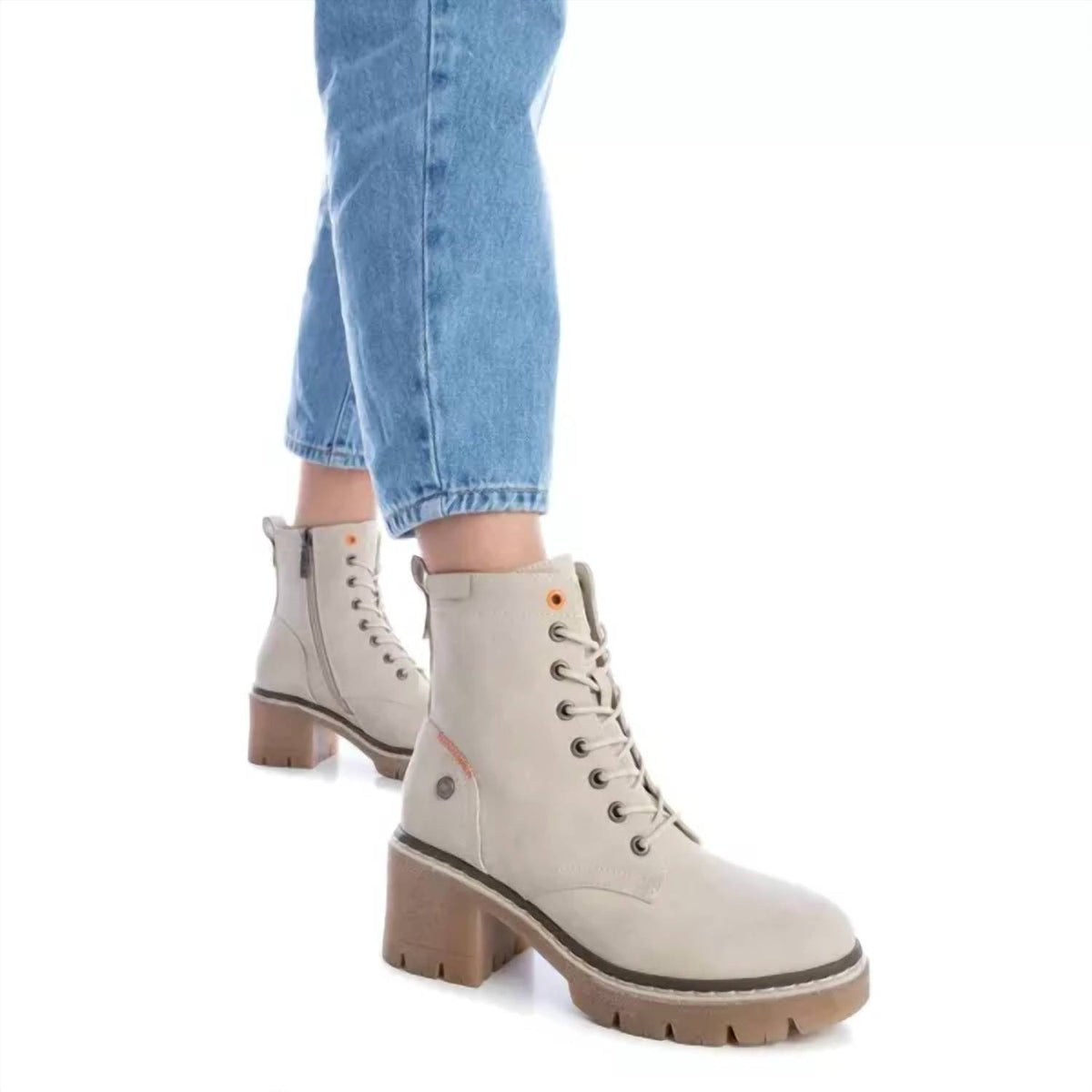 Xti - Women's Lace-Up Heeled Booties