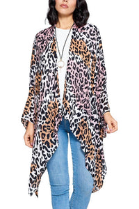 Yak & Yeti - Boho Animal Print Kimono Wrap
