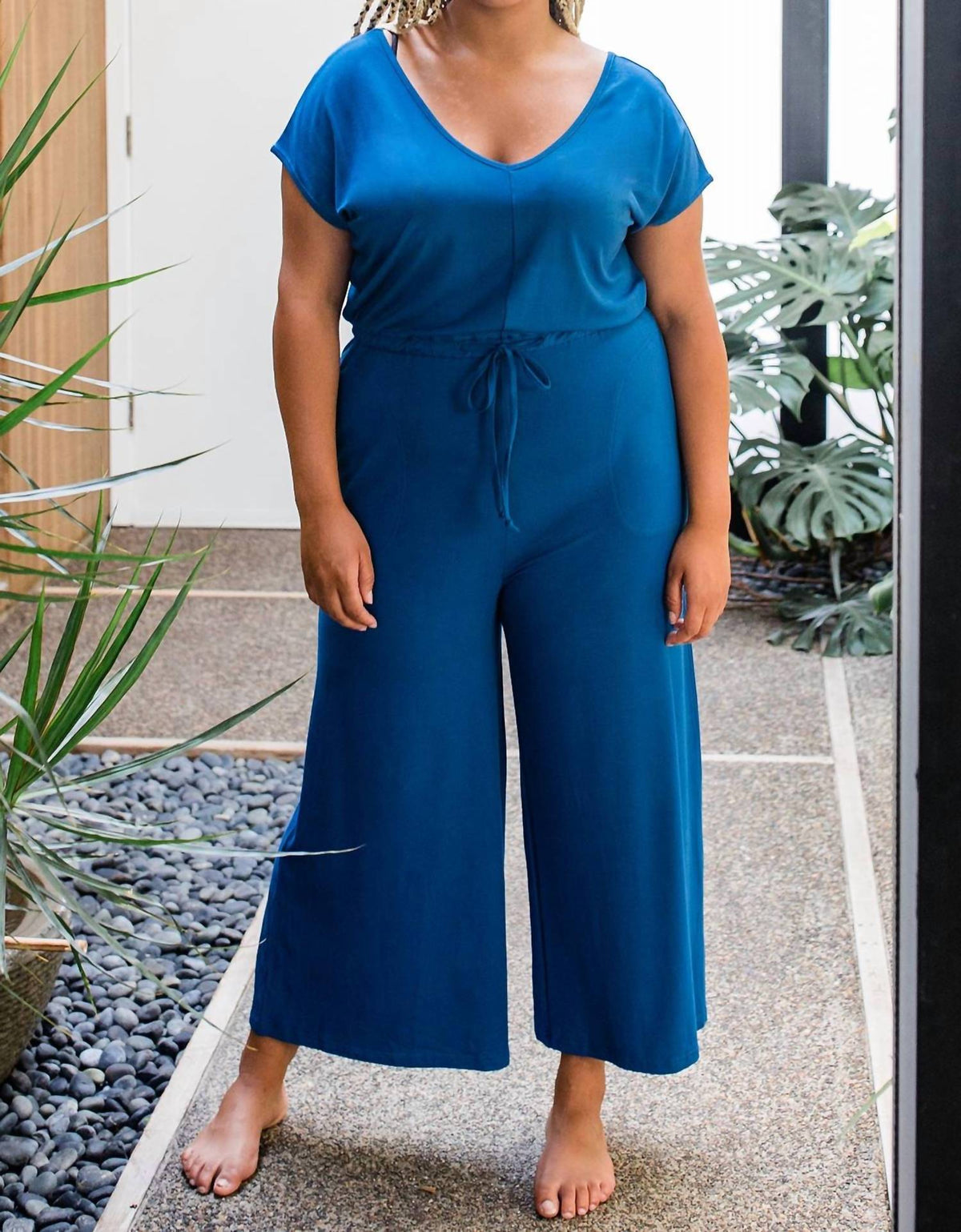 Yala - Kiova V-Neck Bamboo Jumpsuit
