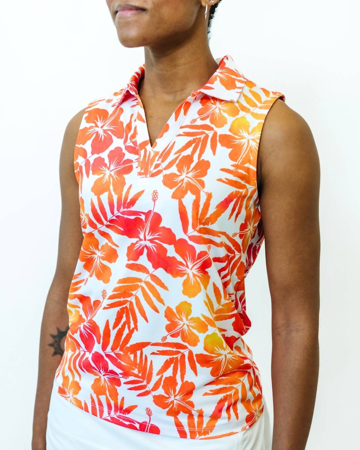 Yatta Golf - Sleeveless Golf Polo - clothing - directbrandpartner - floral