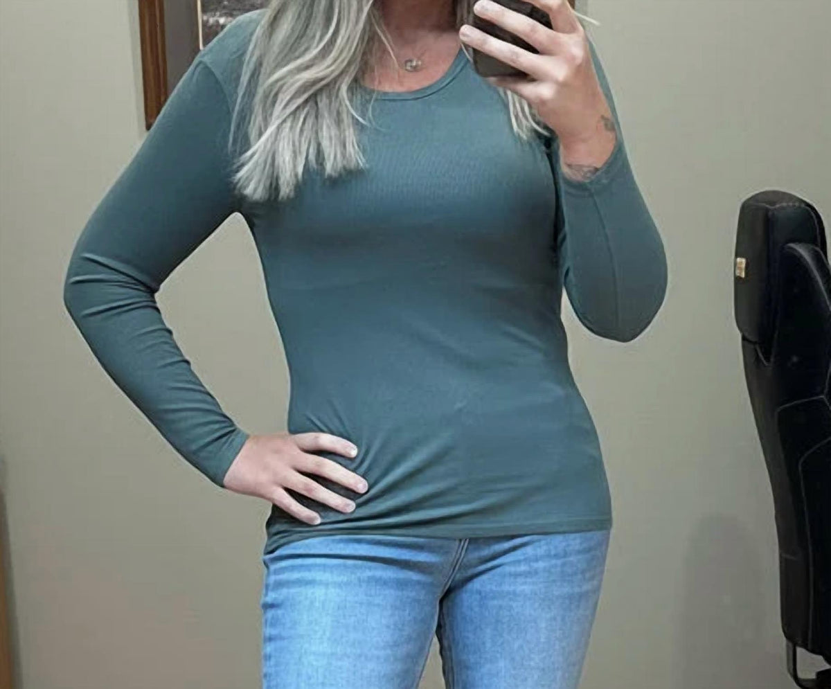 Yelete - Ribbed Long Sleeve Top