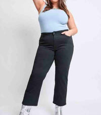 Ymi - High Rise Wide Leg Trouser - Plus
