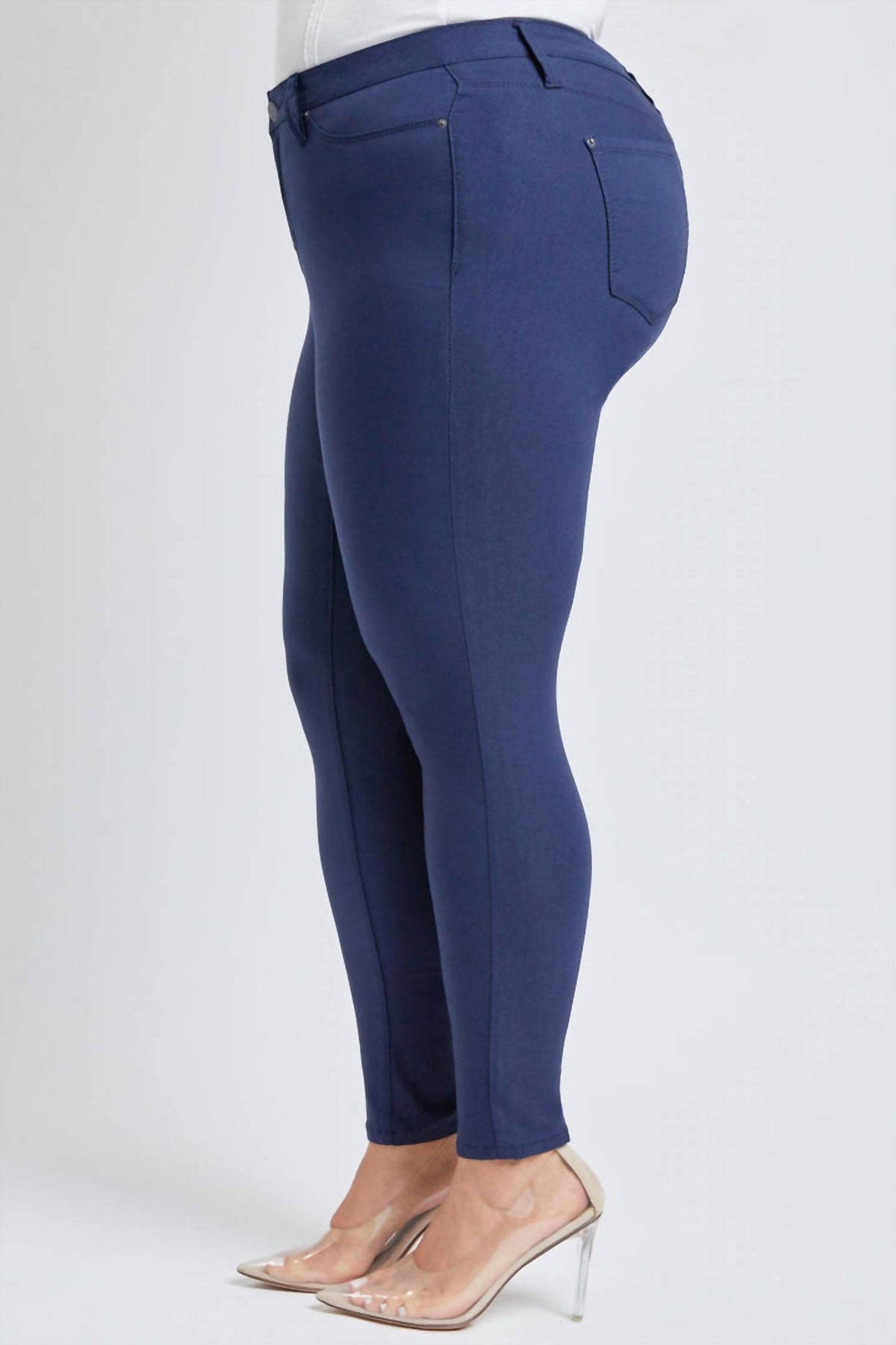 Ymi - Hyperstretch Forever Color Mid Rise Pant - Plus