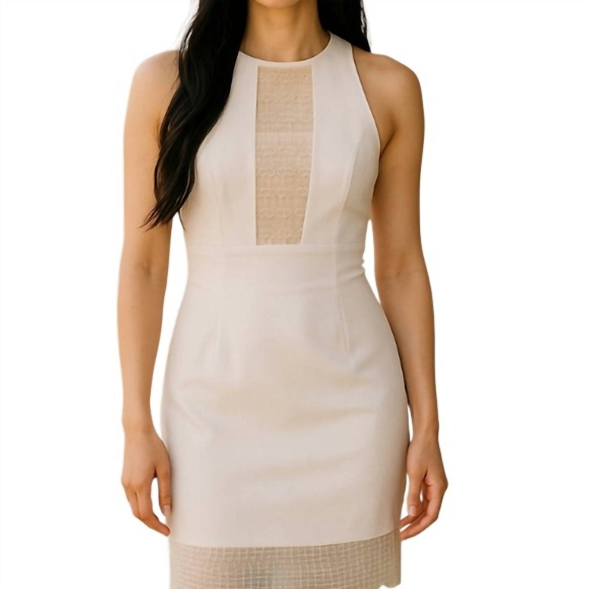 Yoana Baraschi - Mesh Panel Sheath Dress