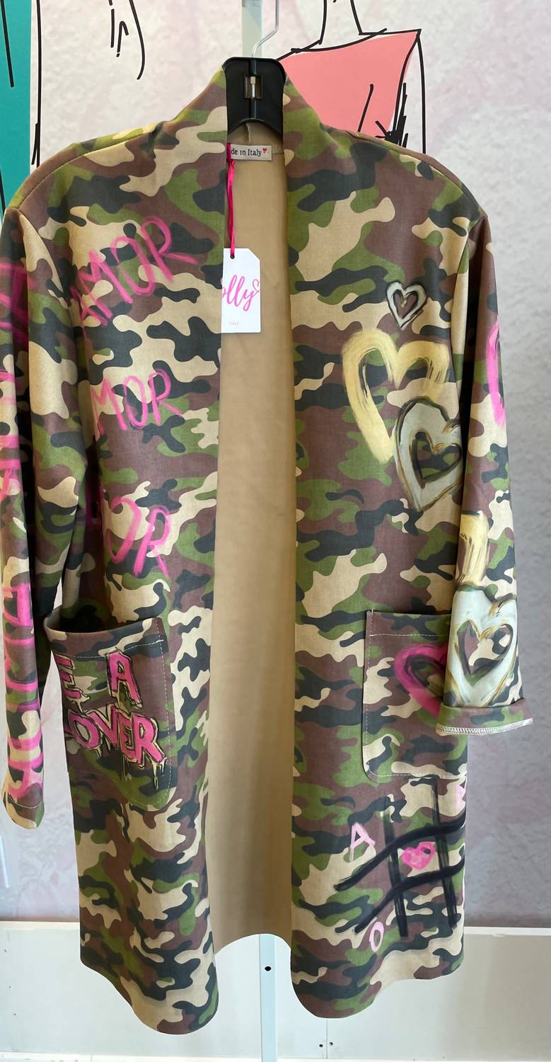 Yolly - Women's Be A Lover Open Front Coat