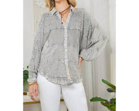 Young Threads - Stonewashed Rayon Bat Sleeves Top