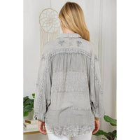 Young Threads - Stonewashed Rayon Bat Sleeves Top