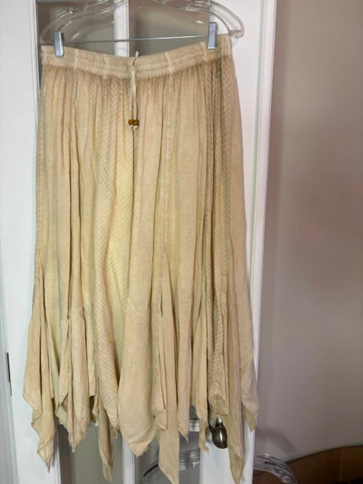 Young Threads - Women's Boho Handkerchief Maxi Skirt