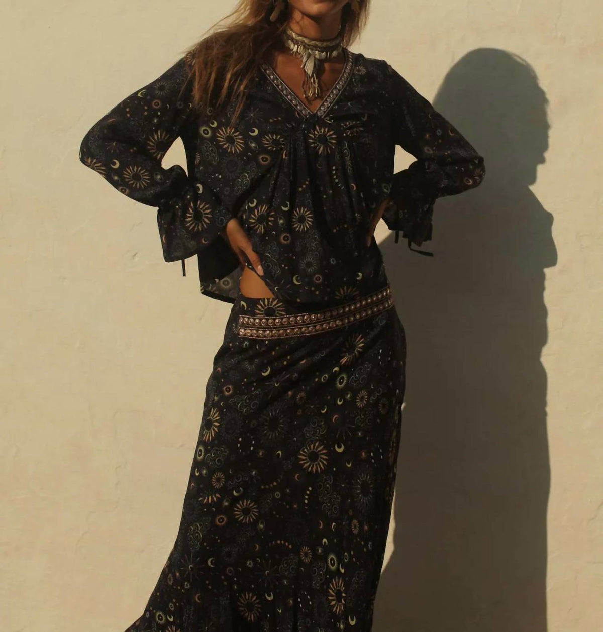 Z&L - ASTRO MIDI SKIRT