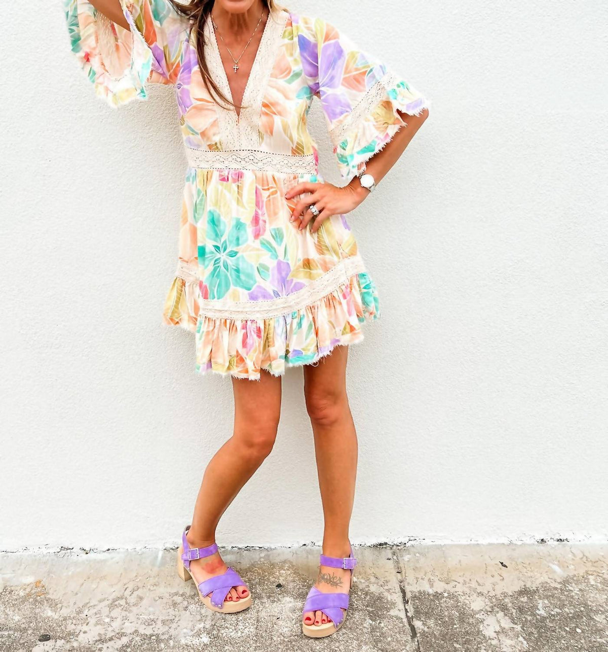 Z&L Europe - Glowing Bloom Mini Dress
