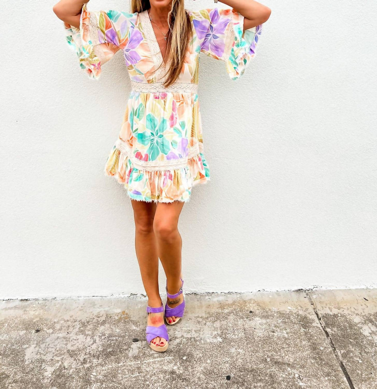 Z&L Europe - Glowing Bloom Mini Dress