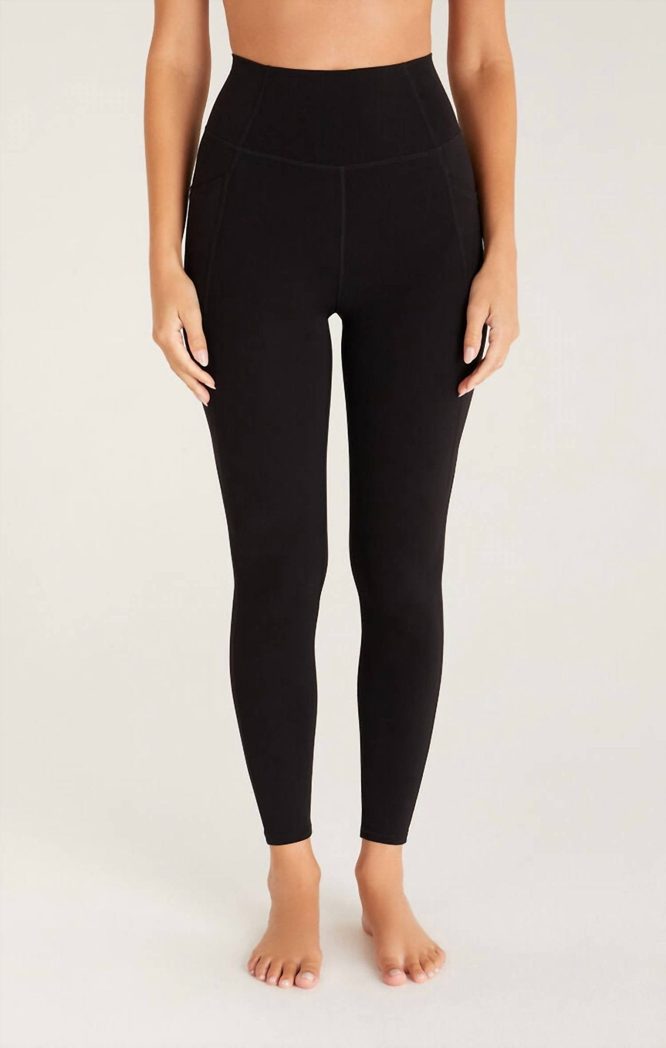 Z Supply - All Day 7/8 Pocket Legging - black - clothing - leggings