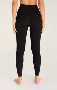 Z Supply - All Day 7/8 Pocket Legging - black - clothing - leggings