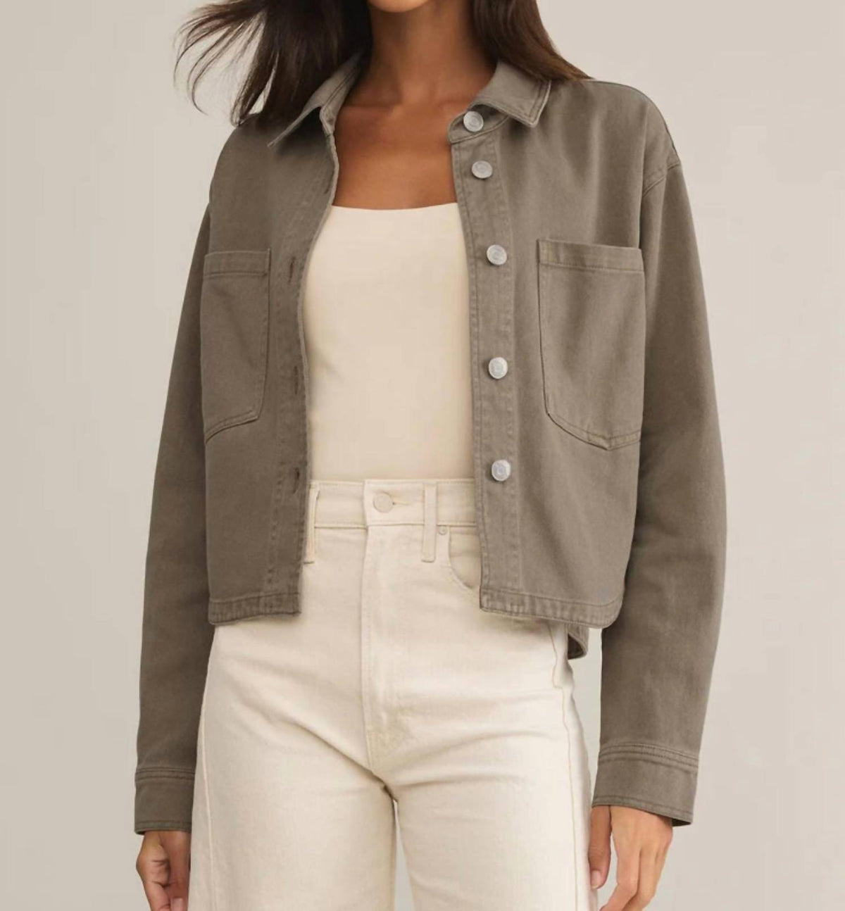 Z Supply - All Day Cropped Denim Jacket