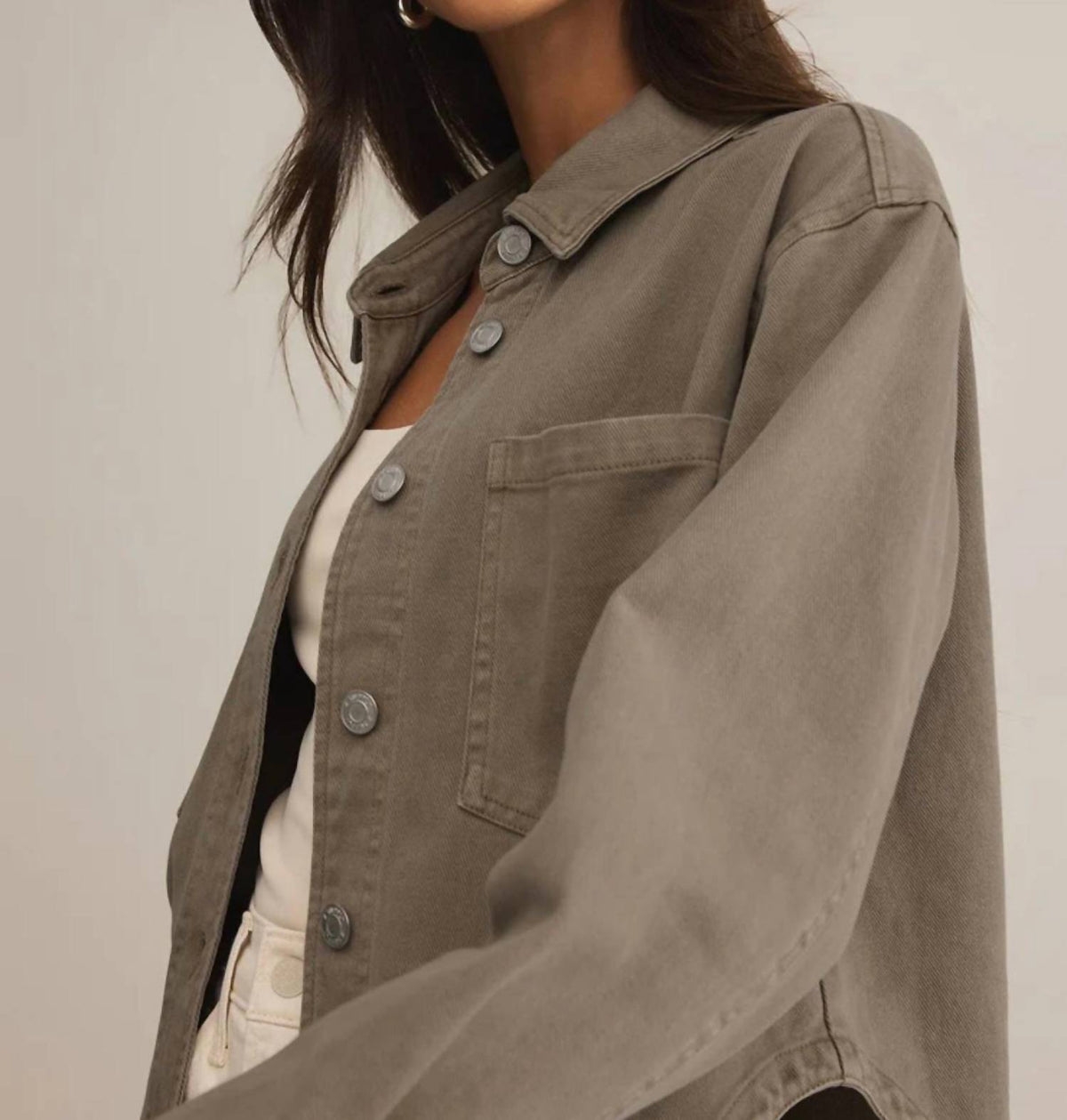 Z Supply - All Day Cropped Denim Jacket