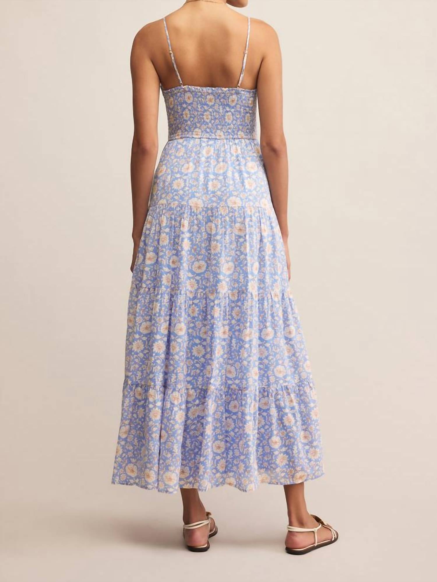 Z Supply - Balos Lima Floral Maxi Dress - blue - clothing - dresses
