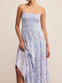 Z Supply - Balos Lima Floral Maxi Dress - blue - clothing - dresses