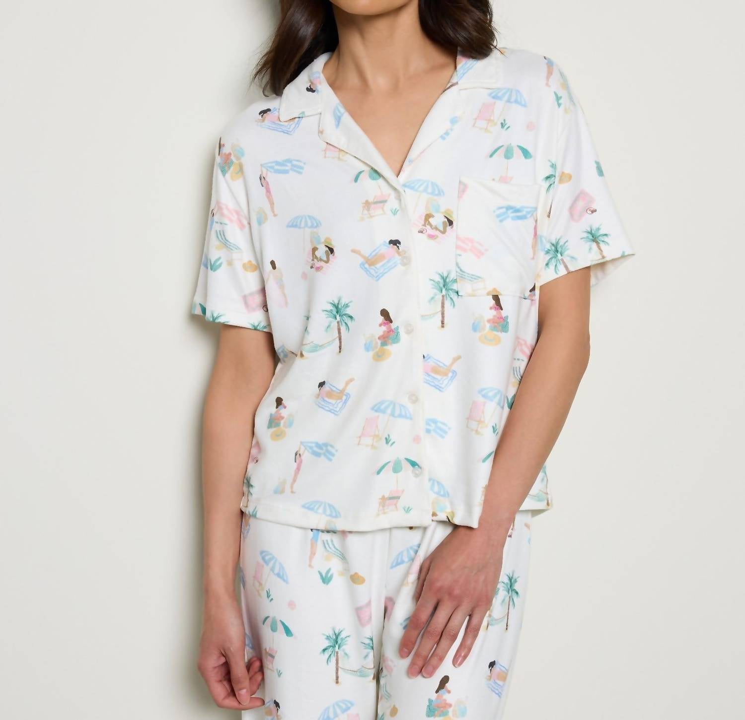 Z Supply - Beach Days Pajama Top - clothing - intimates - loungewear