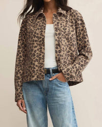 Z Supply - Bel Air Leopard Denim Jacket