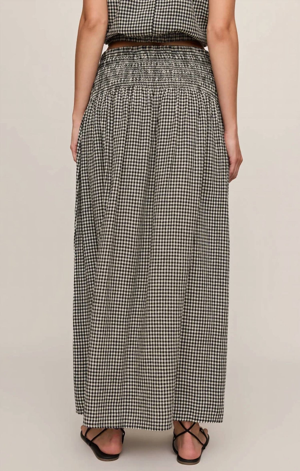 Z Supply - Brooke Gingham Linen Maxi Skirt