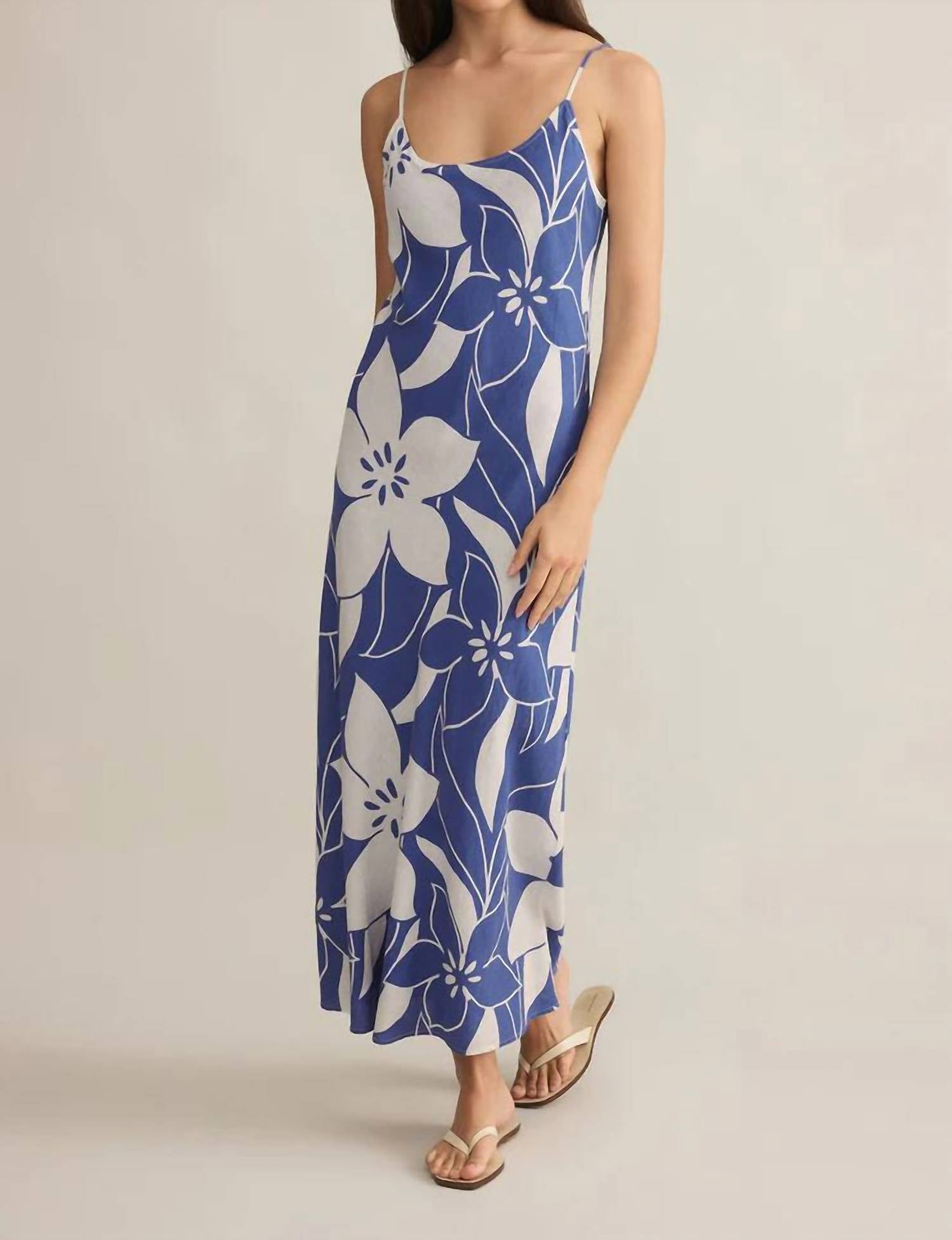 Z Supply - Cecily Madero Maxi Dress - blue - clothing - dresses