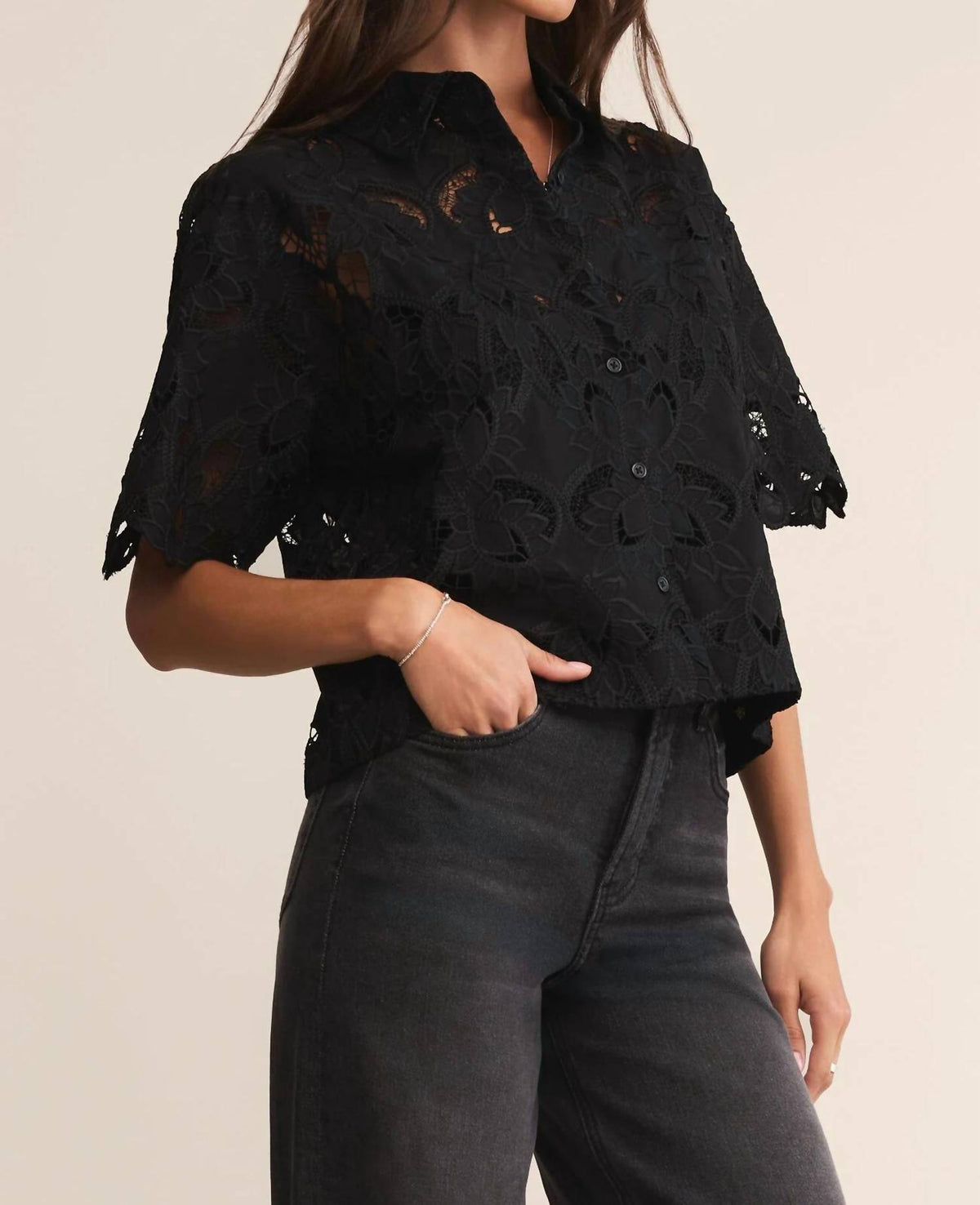 Z Supply - Collared Lace Top