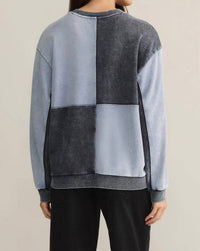 Z Supply - FAIR & SQUARE DENIM SWEATSHIRT