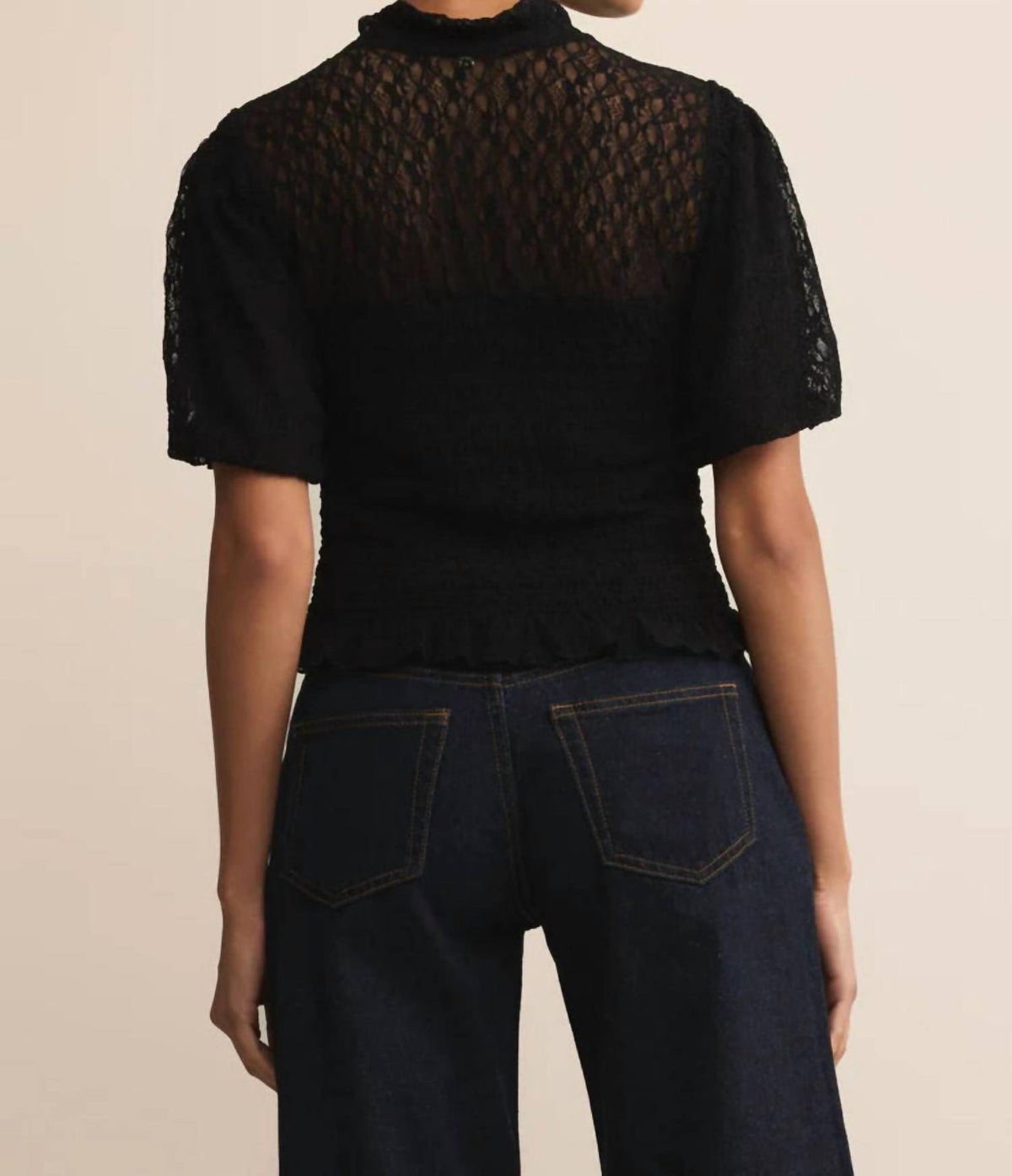 Z Supply - Glimpse Lace Smocked Top