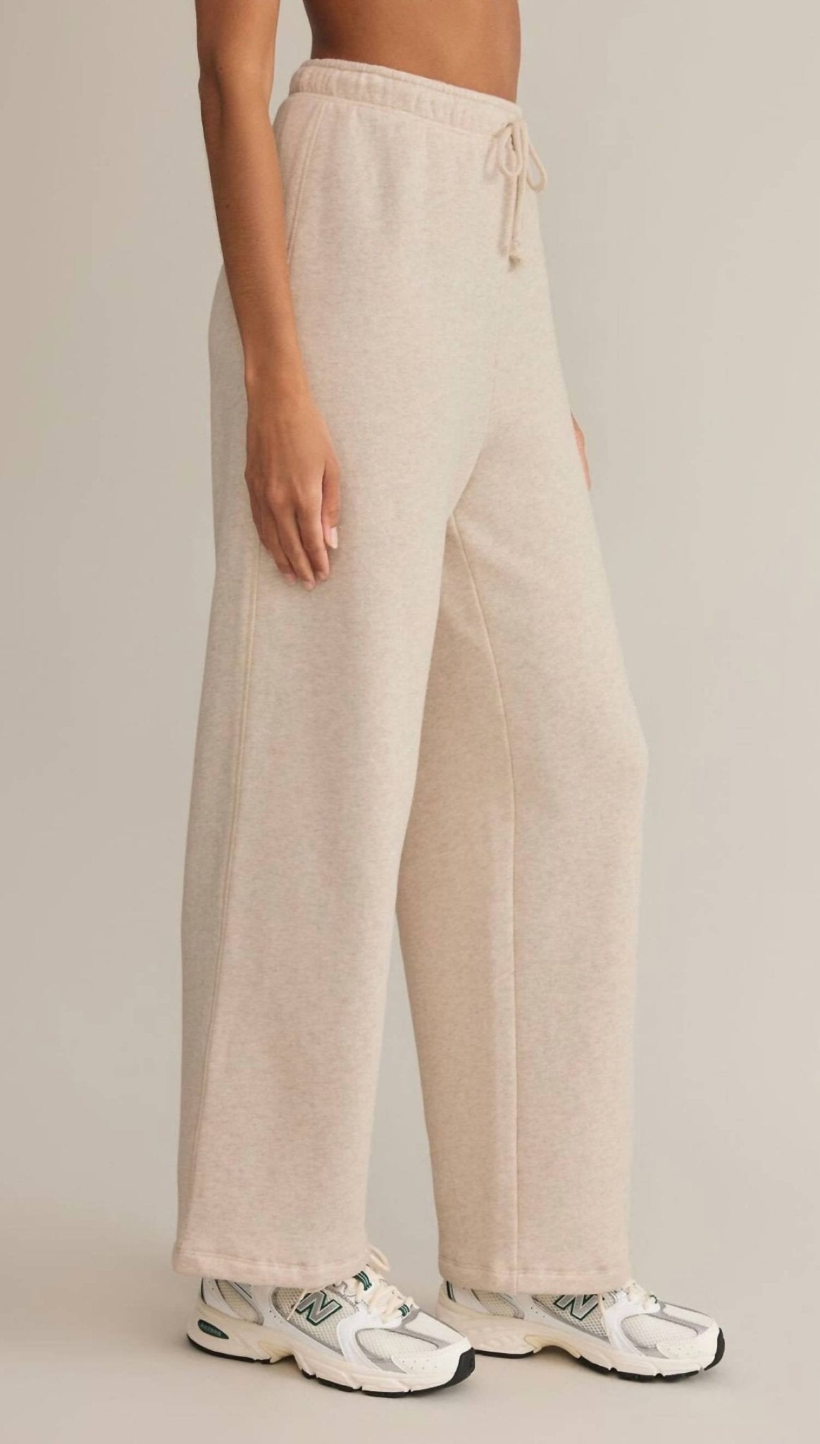 Z Supply - Hype Sweatpants - beige - clothing - cotton