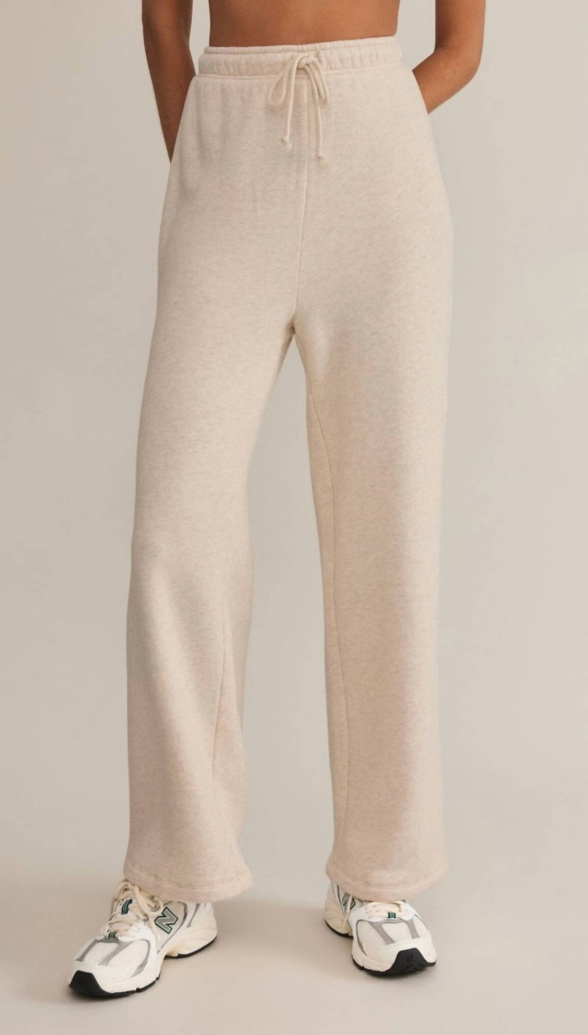 Z Supply - Hype Sweatpants - beige - clothing - cotton
