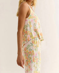 Z Supply - In The Swing Tank - clothing - orange - patterned
