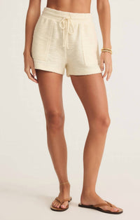 Z Supply - Knox Looped Terry Shorts - beige - clothing - cotton - blend