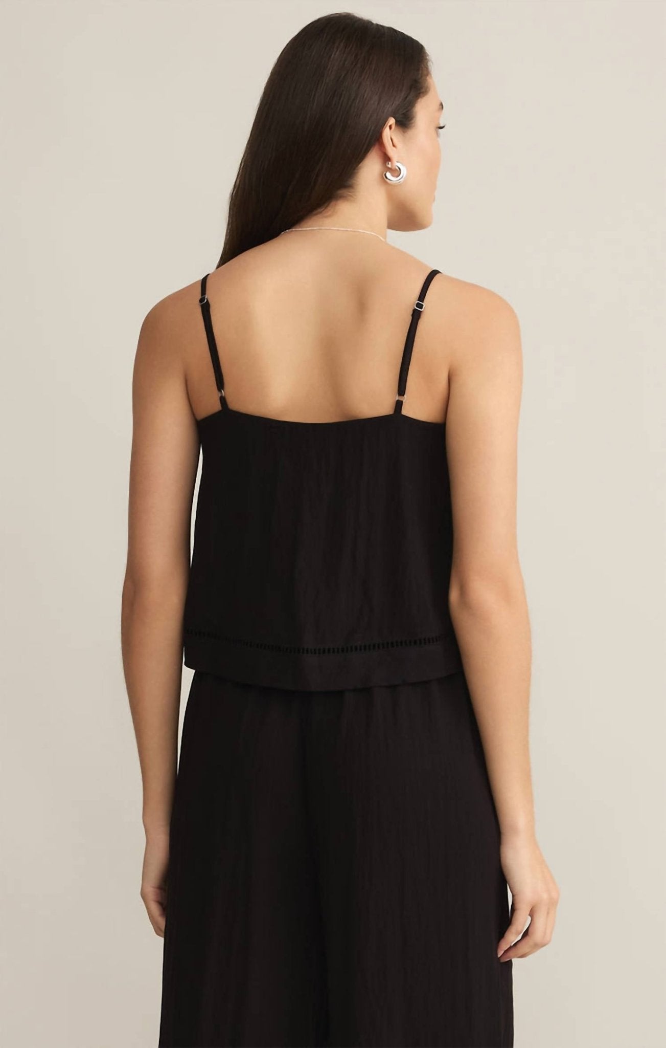 Z Supply - La Luz Textured Tank - black - clothing - rayon