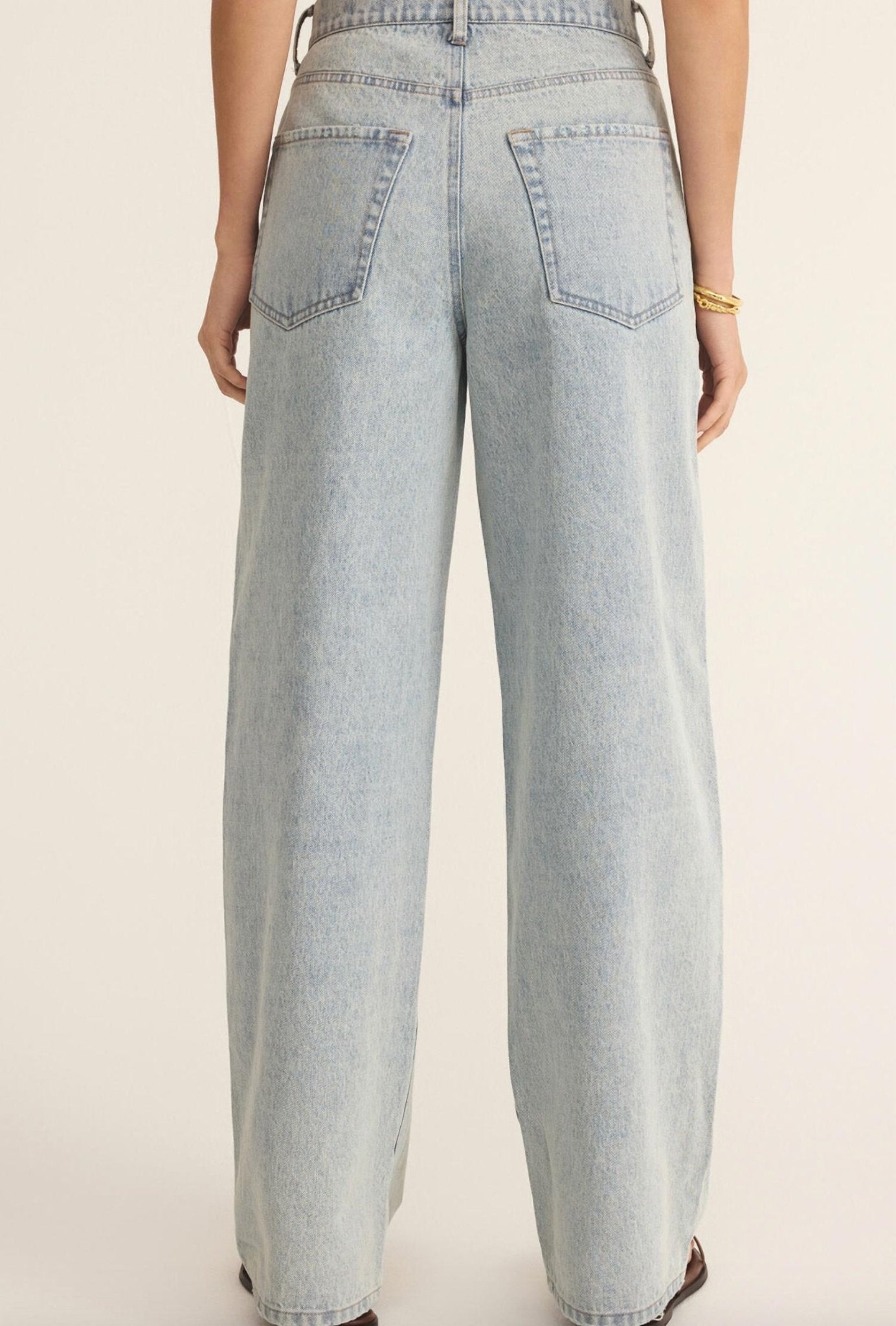 Z Supply - Lou High Rise Denim Pant - blue - clothing - cotton