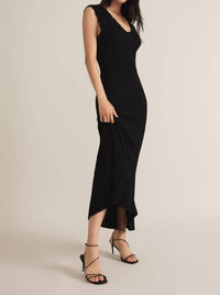 Z Supply - Marsella Crochet Midi Dress - black - clothing - cotton - blend