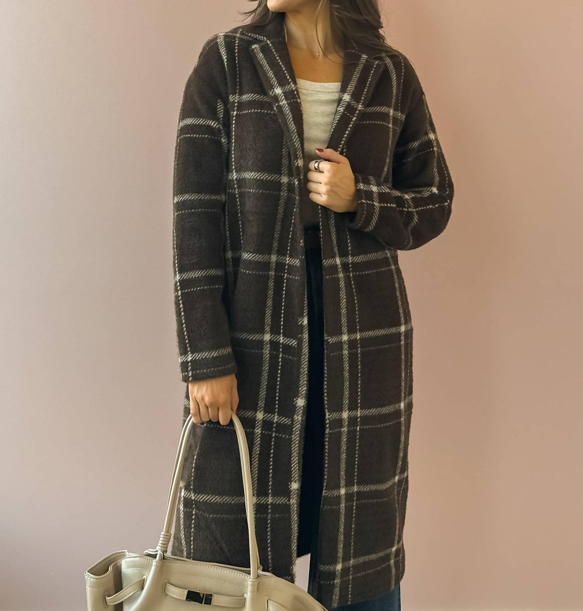 Z Supply - Mason Knit Plaid Coat