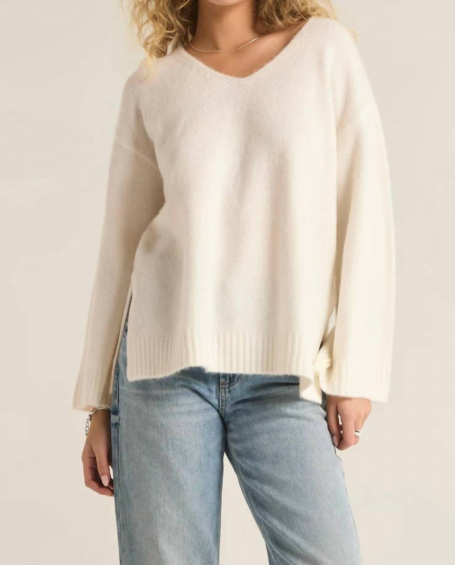 Z Supply - Modern V Neck Sweater - acrylic - clothing - shirts