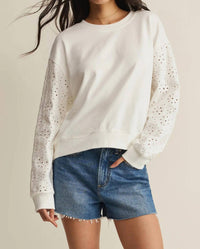 Z Supply - Mosaic Eyelet Sweatshirt