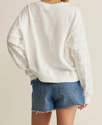 Z Supply - Mosaic Eyelet Sweatshirt