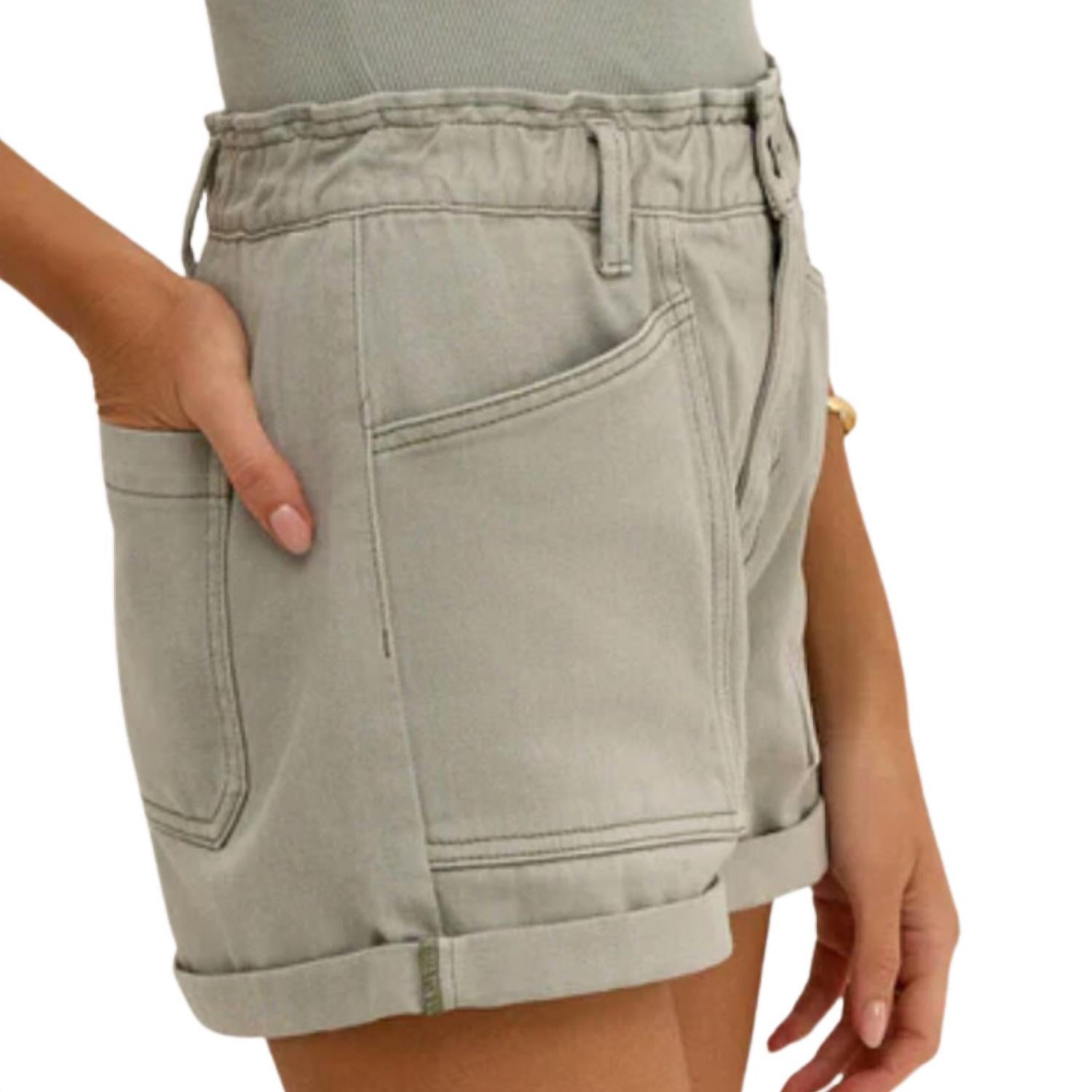 Z Supply - Odin Denim Shorts - clothing - cotton - green