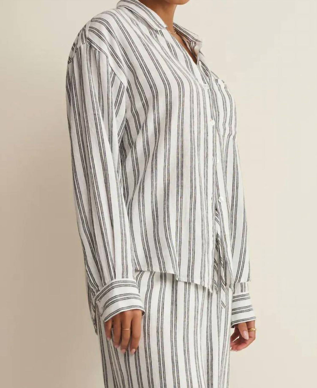 Z Supply - Perfect Striped Button Up Top
