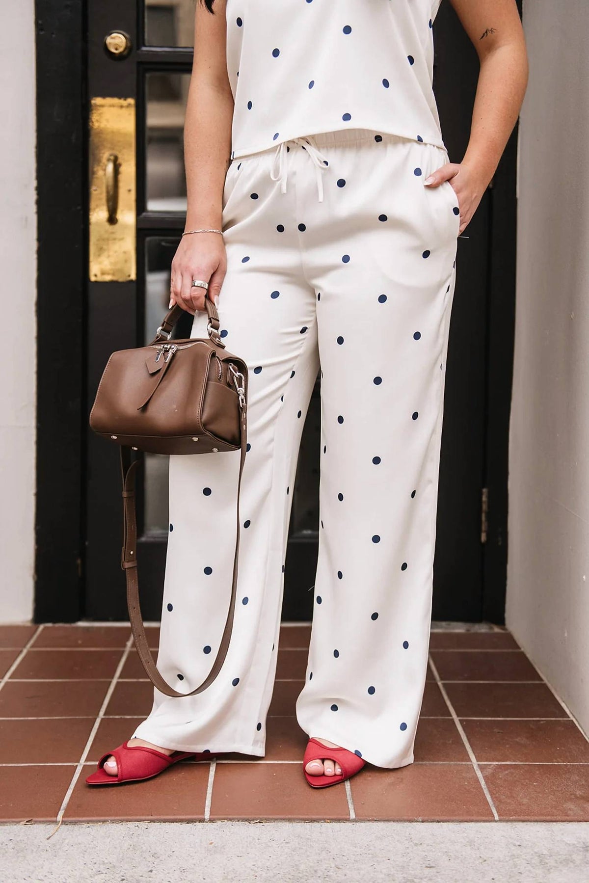 Z Supply - Polka Dot Wide Leg Pant