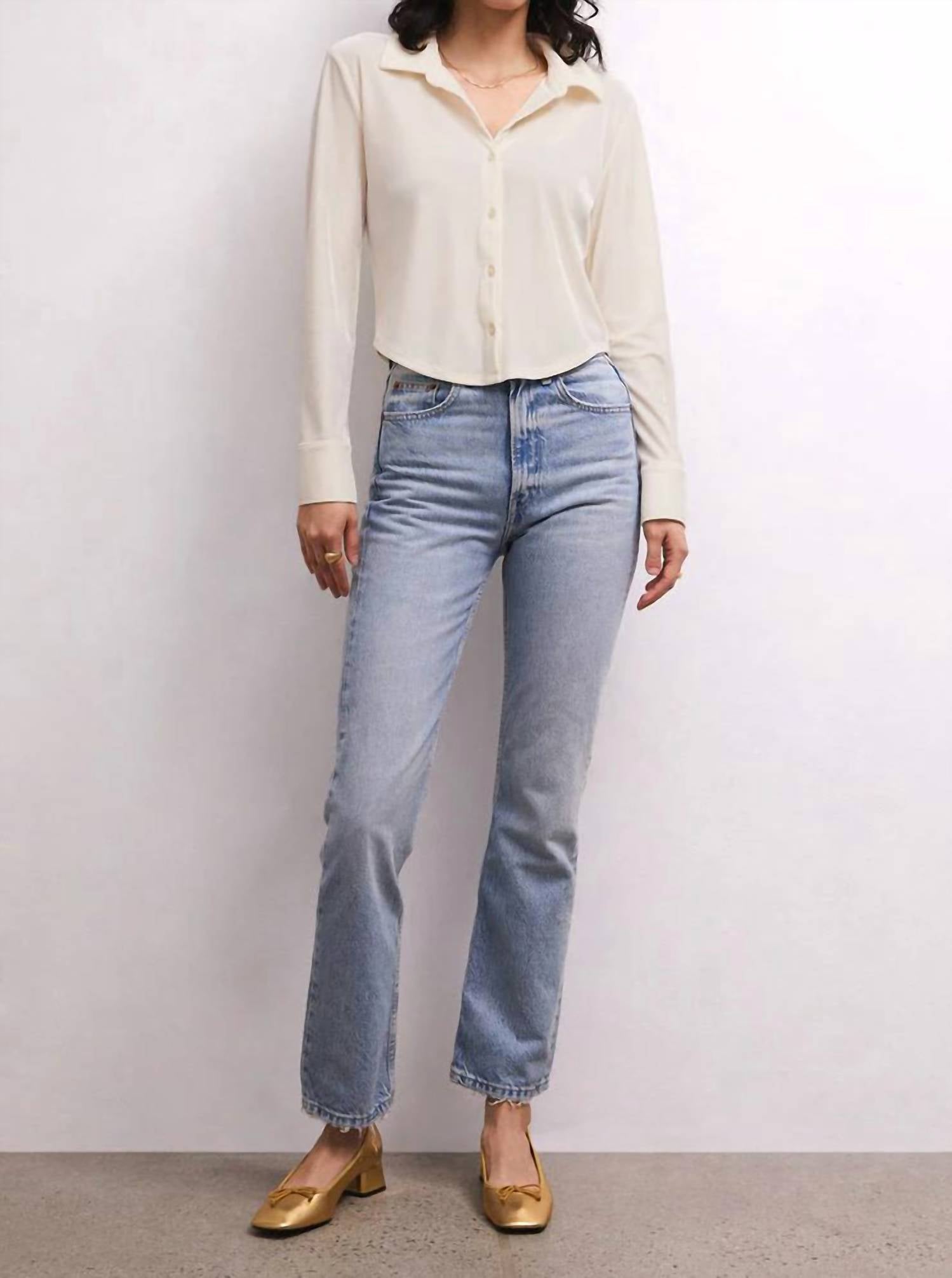 Z Supply - Presley Front Button Velvet Top - button - down - shirts - clothing - shirts