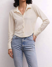 Z Supply - Presley Front Button Velvet Top - button - down - shirts - clothing - shirts